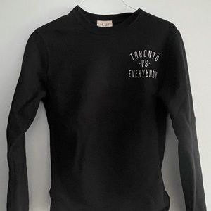 Toronto vs. Everyone black crew neck sweater